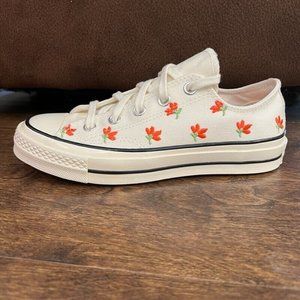 New Women's Converse Chuck 70 Floral Garden Party Embroidered Sneakers 570916C
